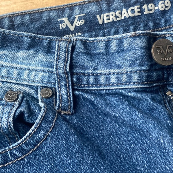 Versace Collection Light Blue Relaxed Jeans - Picture 3 of 6